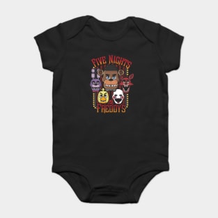 Five Nights At Freddy's Multi-Character Design Baby Bodysuit